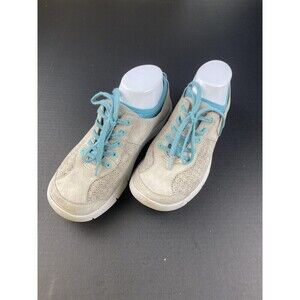 Dansko Elise Womens Size 38 EU (7.5-8 US) Shoes Grey Blue Suede Sneakers Comfort